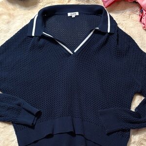 525 navy knit sweater